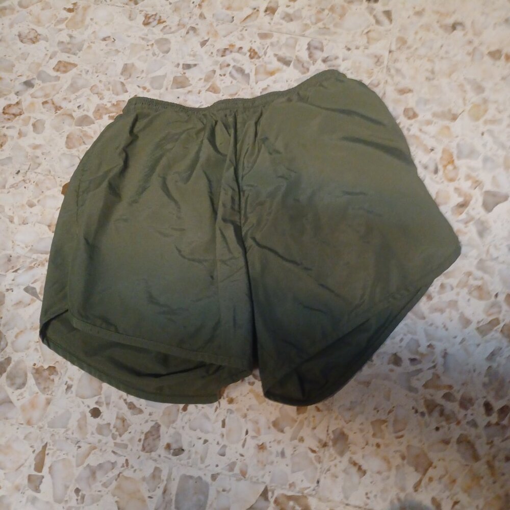 Soffe Women's Fully Lined Running Shorts M Olive Green